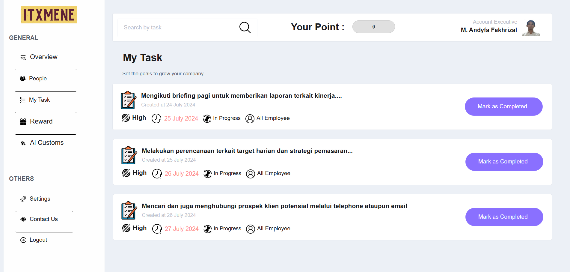 HR Task Management